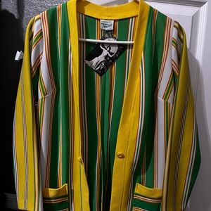 Vintage Knits by Terkel vibrant striped 60s women’s blazer